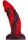 Squax – prémium, 18 cm-es, fekete-piros dildó