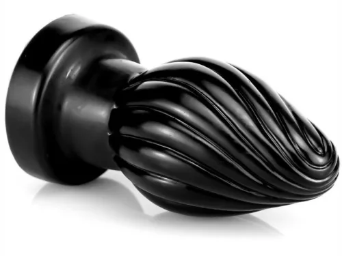 Spiral Plug L – prémium spirális anális eszköz, fekete