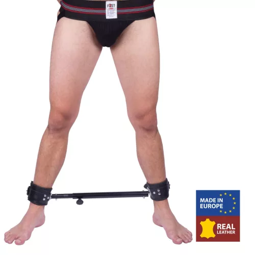Állítható fém rúd bőr mandzsettákkal – 35-60 cm