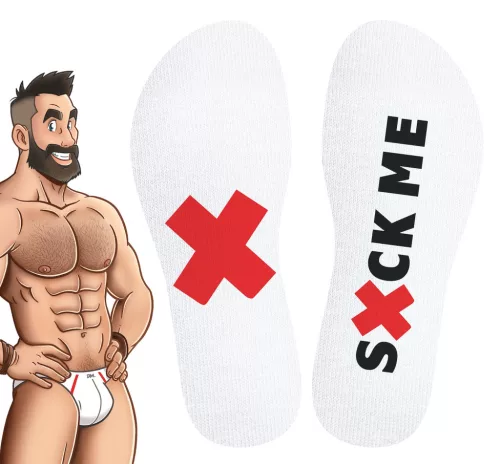 Suck Me SneakXX – érzéki fehér zoknik