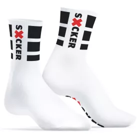   Sucker SneakXX – stílusos fehér zoknik érzékien elegáns kivitelben