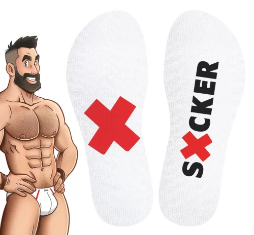 Sucker SneakXX – stílusos fehér zoknik érzékien elegáns kivitelben