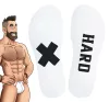 Hard SneakXX – prémium magas zokni fehér-fekete kombinációban