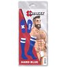 Hard SneakXX – divatos, kék-fehér magas zokni