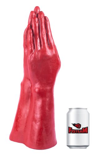 PRAY 4 FIST – érzéki maszturbátor, piros 38 x 14 cm 