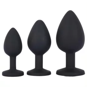   Me You Us Anál plug szett három méretű fekete szilikon alapzóval