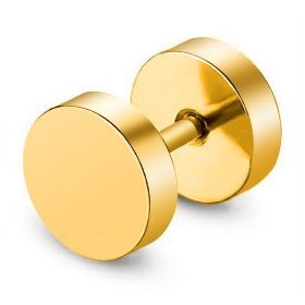 Arany SCREW STUD – elegáns fülbevaló férfiaknak