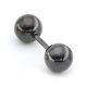 Ball Duo – elegáns fekete fülbevaló