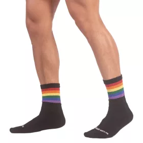 Half Socks színes zokni fekete részletekkel