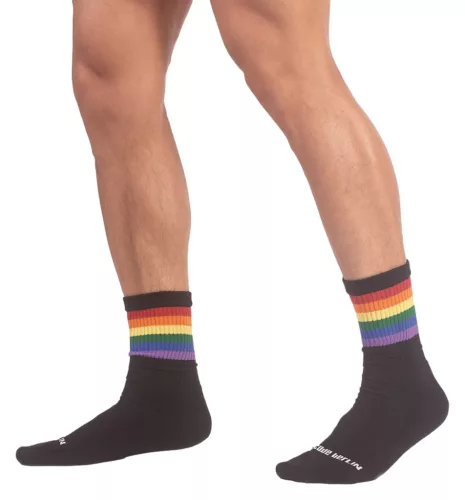 Half Socks színes zokni fekete részletekkel