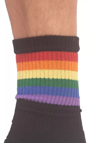 Half Socks színes zokni fekete részletekkel