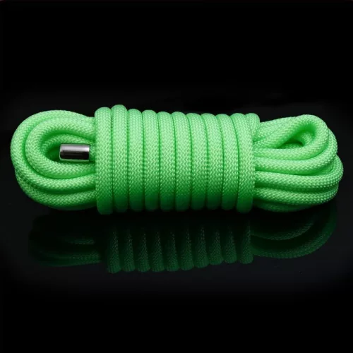 Bondage Rope – világító zöld kötelek 10m hosszúságban