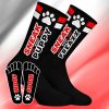 SNEAK PUPPY – fekete-piros sportszokni