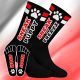 SNEAK PUPPY – fekete-piros sportszokni