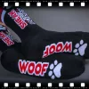 SNEAK PUPPY – fekete-piros sportszokni