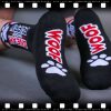 SNEAK PUPPY – fekete-piros sportszokni