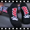 SNEAK PUPPY – fekete-piros sportszokni