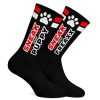 SNEAK PUPPY – fekete-piros sportszokni