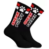 SNEAK PUPPY – fekete-piros sportszokni
