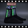 SNEAK PUPPY – Stílusos fekete-zöld zokni