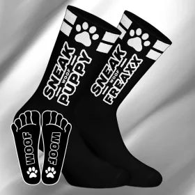 SNEAK PUPPY – fekete-fehér zokni, stílusos kényelem