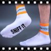 SNIFF IT SHORT – stílusos fehér zoknik