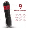 Rocket vibrátor 9 fokozatú, USB tölthető fekete 7,3 cm