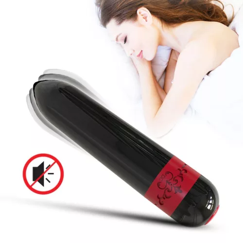 Rocket vibrátor 9 fokozatú, USB tölthető fekete 7,3 cm