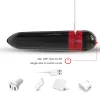 Rocket vibrátor 9 fokozatú, USB tölthető fekete 7,3 cm