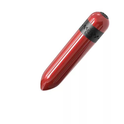 Vibrátor Rezgő, 9 mód, USB-töltés 7,3 cm piros