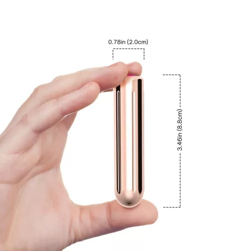 Szexjáték Rezgő 9 mód USB töltés rózsaarany 8,8x8,8x2 cm