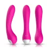 Vibrátor G-pont és csikló stimuláló 18 cm rózsaszín USB-töltés vízálló 9 mód