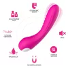 Vibrátor G-pont és csikló stimuláló 18 cm rózsaszín USB-töltés vízálló 9 mód