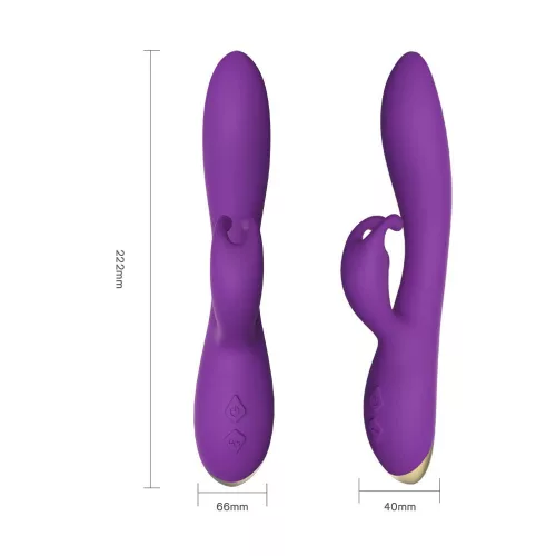 Bonnie Vibrátor Nyuszis G-pont stimuláló Vízálló 22,2 cm lila