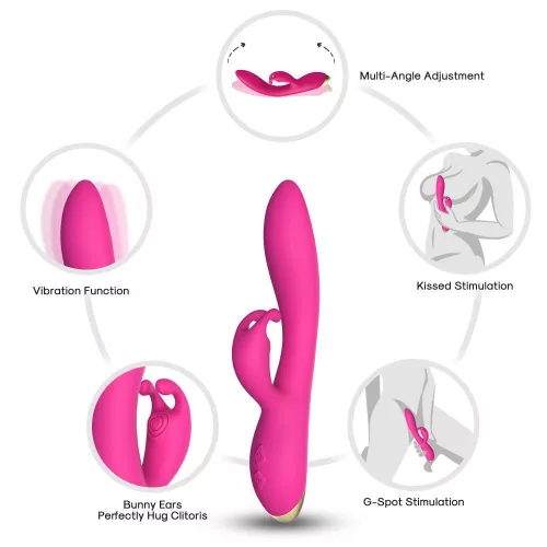 Bonnie Vibrátor Rezgő, vízálló, 22 cm rózsaszín