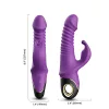 Vibrátor pulzáló, forgó, vízálló 19,5 cm lila