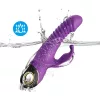 Vibrátor pulzáló, forgó, vízálló 19,5 cm lila