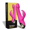 Zing Vibrátor pulzáló, forgó, vízálló 19,5 cm rózsaszín