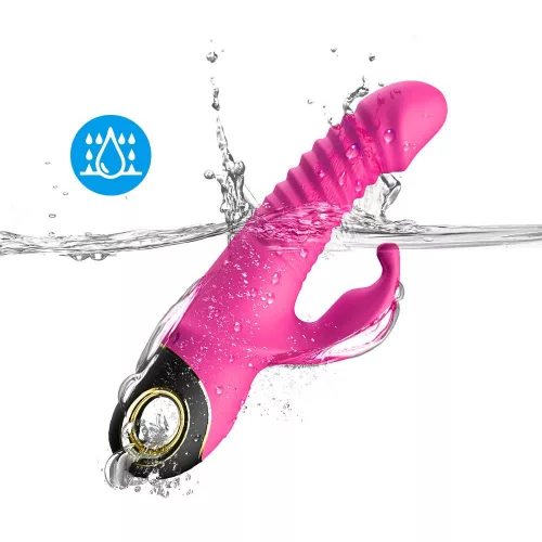 Zing Vibrátor pulzáló, forgó, vízálló 19,5 cm rózsaszín