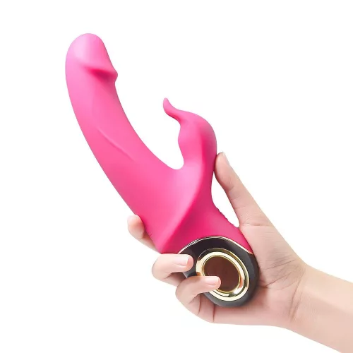 Meteror Vibrátor Rezgő, USB-töltés, vízálló 22,7 cm rózsaszín