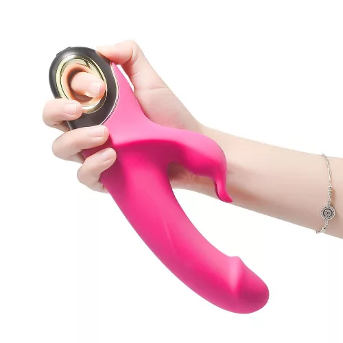 Meteror Vibrátor Rezgő, USB-töltés, vízálló 22,7 cm rózsaszín