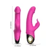 Meteror Vibrátor Rezgő, USB-töltés, vízálló 22,7 cm rózsaszín
