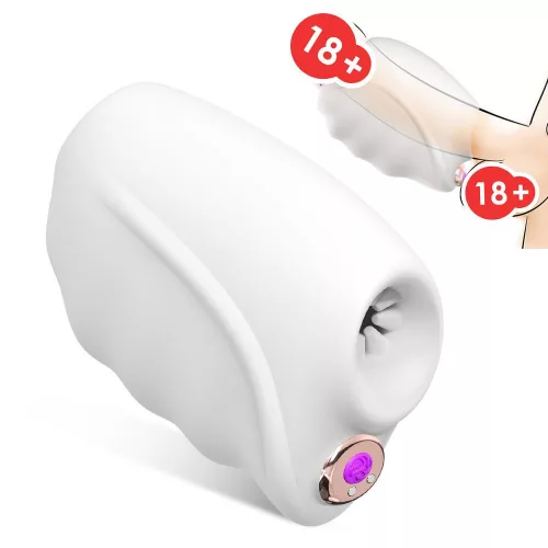 Master White 9 sebességes, rezgő, tölthető maszturbátor hüvely