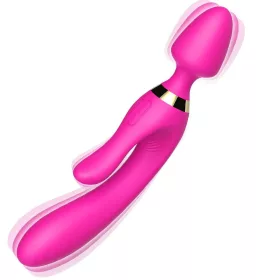   Magic Wand Vibrátor 9 rezgésfokozat, USB-töltés, vízálló rózsaszín 236 mm