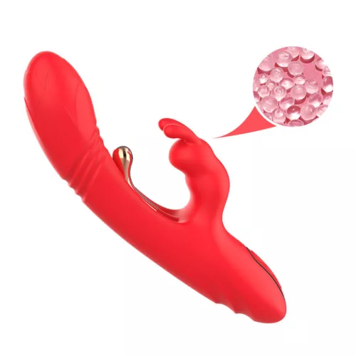 Red Spider Mite Vibrátor G-pont és csikló stimuláló 22,7 cm vízálló fekete