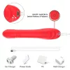 Red Spider Mite Vibrátor G-pont és csikló stimuláló 22,7 cm vízálló fekete