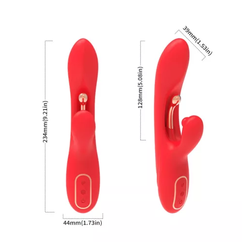 Nirvana Vibrátor Rabbit G-pont, kliensztimuláló, 9 mód 22 cm USB-c fekete