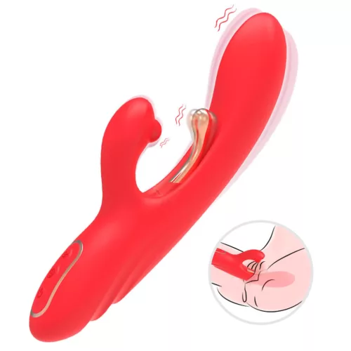 Nirvana Vibrátor Rabbit G-pont, kliensztimuláló, 9 mód 22 cm USB-c fekete