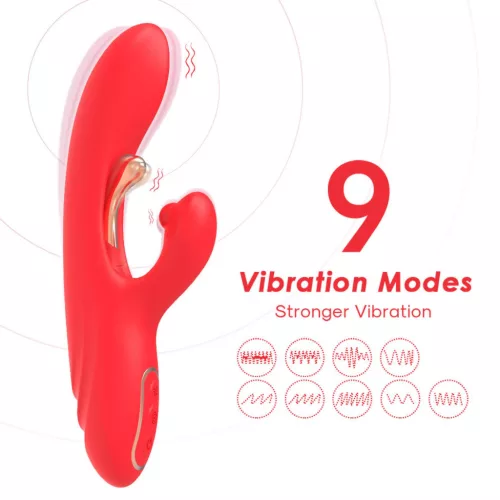Nirvana Vibrátor Rabbit G-pont, kliensztimuláló, 9 mód 22 cm USB-c fekete