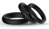 Prémium szilikon péniszgyűrű szett – fekete, 3 darabos